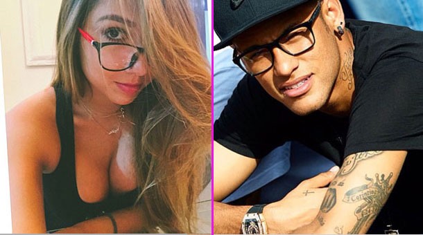 Neymar léng phéng cùng con gái cựu danh thủ Neymar bị đồn qua lại với Carolina Portaluppi.