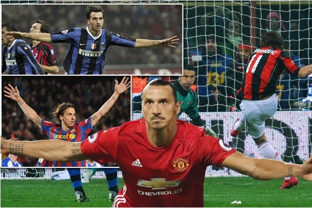 Ibrahimovic và cái duyên ghi bàn ở derby Ibrahimovic rất có duyên ghi bàn ở các trận derby.
