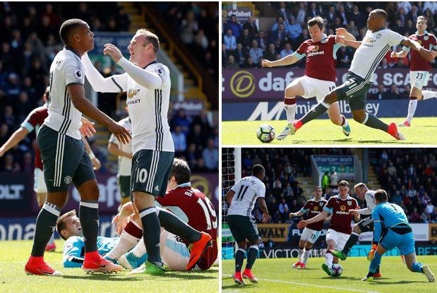 Anthony Martial tỏa sáng rực rỡ, M.U áp sát tốp 4 M.U thắng nhẹ Burnley 2-0.