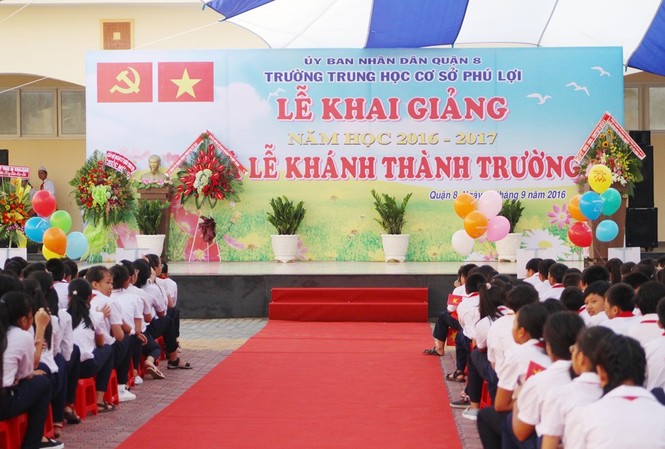 Hiệu trưởng ở TPHCM không đứng lớp vẫn nhận phụ cấp Trường THCS Phú Lợi nơi xảy ra sự việc