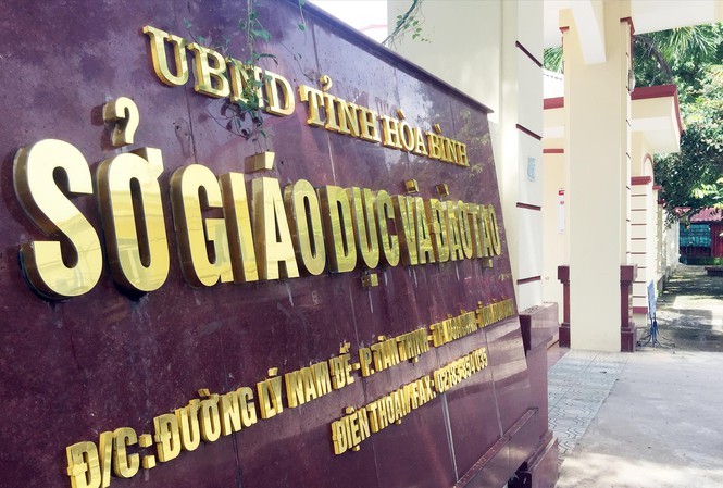 Gian lận thi ở Hòa Bình: Khai trừ Đảng giáo viên chuyển tiền nhờ nâng điểm Trụ sở Sở GD&ĐT Hòa Bình.