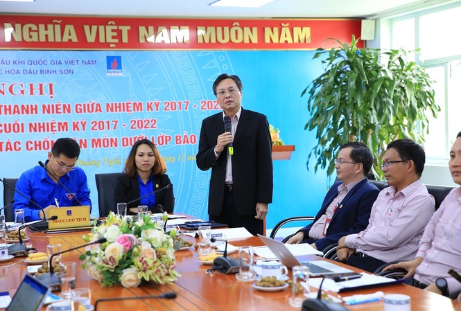 Nửa nhiệm kỳ thành công của Đoàn Thanh niên BSR Tổng giám đốc BSR Bùi Minh Tiến phát biểu chỉ đạo tại Hội nghị