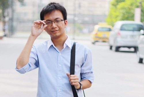 Thủ khoa 30 điểm khối A luyện hơn 300 đề thi Đại học Nguyễn Thành Trung - thủ khoa 30 điểm năm 2013 của đại học Bách khoa Hà Nội. Ảnh: NVCC.
