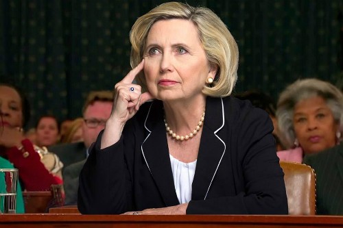 Người phụ nữ chuyên đóng giả Hillary Clinton Teresa Barnwell, người chuyên đóng giả bà Hillary Clinton. Ảnh: Newsweek.