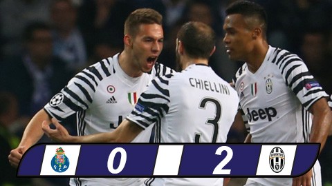 Chơi hơn người, Juventus hạ ngọt Porto Chơi hơn người, Juventus hạ ngọt Porto