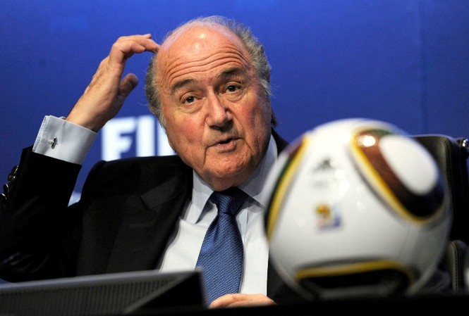 Căng thẳng trước giờ bỏ phiếu bầu Chủ tịch FIFA Chủ tịch đương nhiệm FIFA Sepp Blatter.