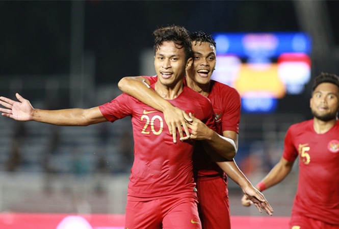 U22 Thái Lan thua sốc Indonesia ở trận ra quân SEA Games 30 Osvaldo mừng bàn nhân đôi cách biệt cho Indonesia. Ảnh: Vnexpress