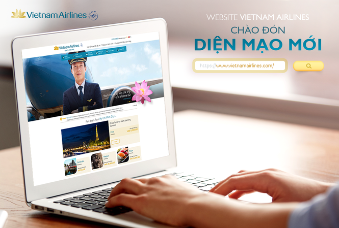 Vietnam Airlines đổi mới Web chính thức giao diện hiện đại của Web của VNA