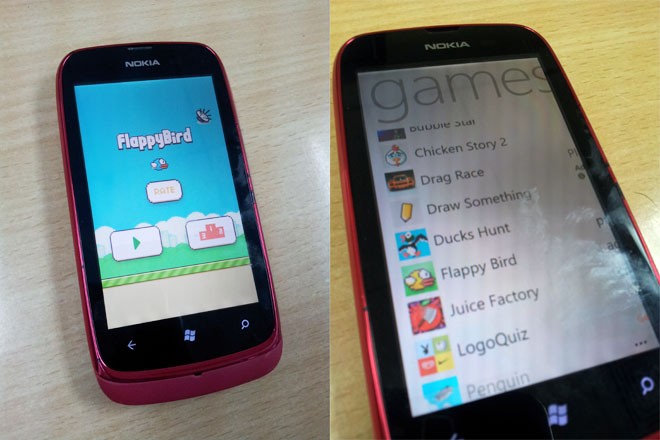 Flappy Bird nhái xuất hiện trên Windows Phone Flappy Bird nhái xuất hiện trên Windows Phone