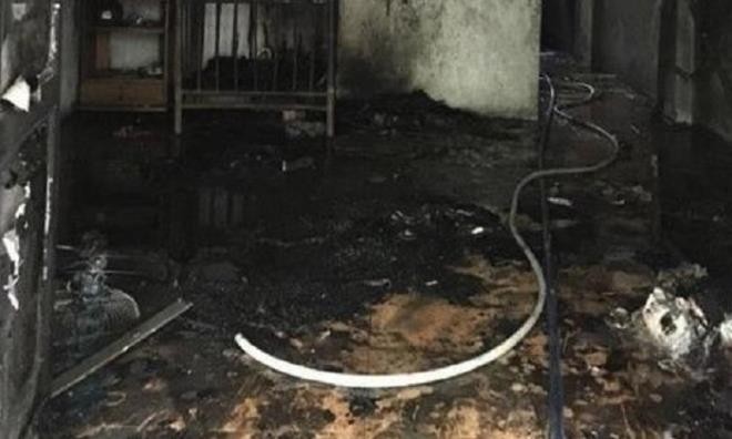 Bản tin 8H: Cặp vợ chồng bốc cháy trong nhà ở Đồng Nai Hiện trường vụ hỏa hoạn.