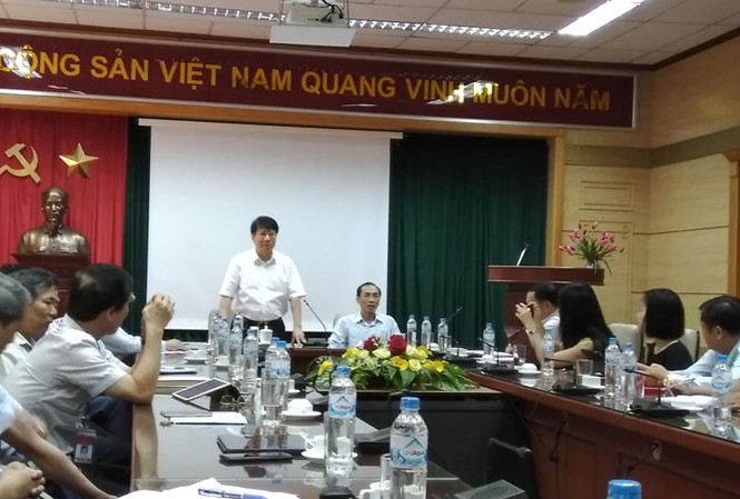 Bộ trưởng Bộ Y tế nói gì vụ VN Pharma? Thứ trưởng Bộ Y tế Trương Quốc Cường (đứng) tại buổi Thanh tra Chính phủ công bố kết luận sáng 20/9