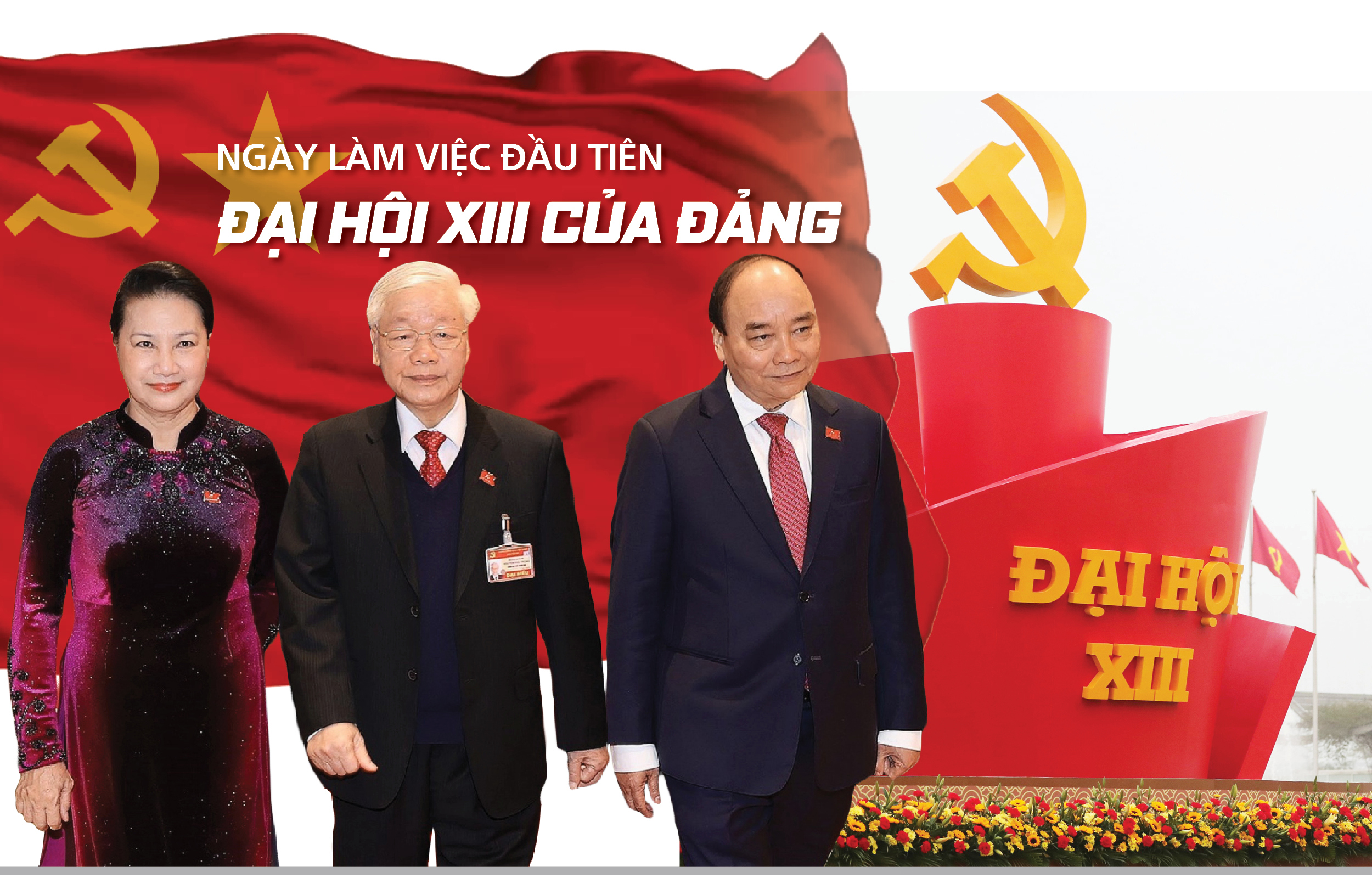 Ngày làm việc đầu tiên Đại hội XIII của Đảng Ngày làm việc đầu tiên Đại hội XIII của Đảng