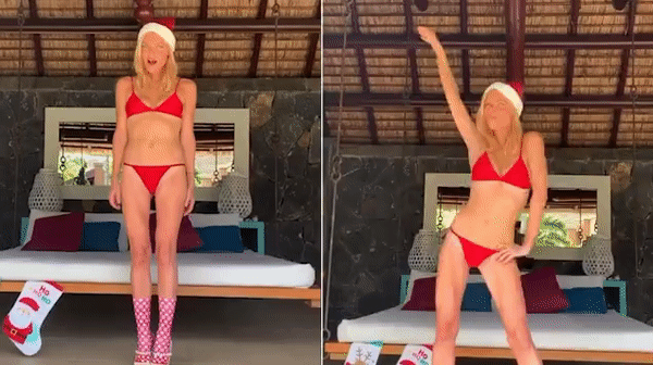 Mặc bikini nhảy Jingle Bell Rock, siêu mẫu Úc gây 'bão' cộng đồng mạng
