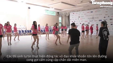 Thí sinh HHVN 2020 tự tin khoe mặt mộc, chân thon dài quyến rũ trên sàn tập