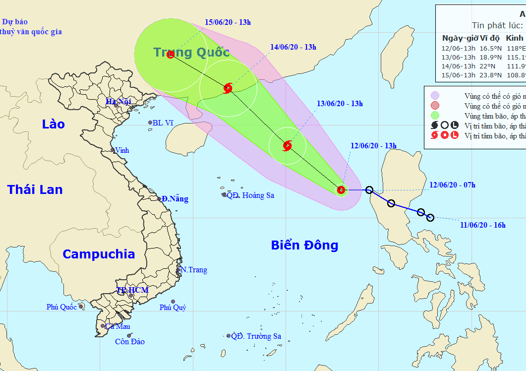 Áp thấp nhiệt đới khả năng mạnh thành bão, yêu cầu lực lượng không quân sẵn sàng Bão áp thấp nhiệt đới có khả năng mạnh thành báo trên biển Đông trong thời gian tới