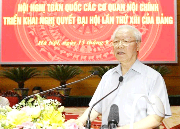 Tổng Bí thư Nguyễn Phú Trọng. Ảnh TTXVN