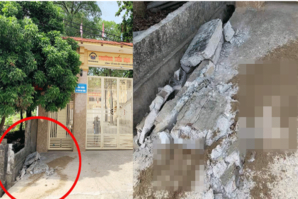 Ra ngoài khuôn viên trường chơi, một học sinh tử vong do tường đổ sập