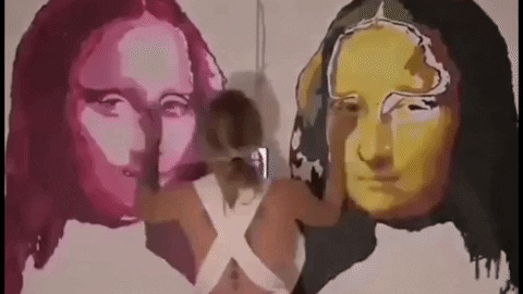 Kinh ngạc nữ họa sĩ vẽ 2 nàng Mona Lisa bằng 2 tay cùng lúc