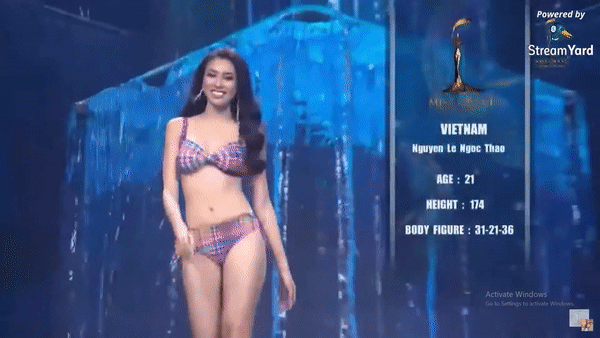 Màn trình diễn bikini nóng bỏng của Á Hậu Ngọc Thảo tại chung kết Miss Grand 