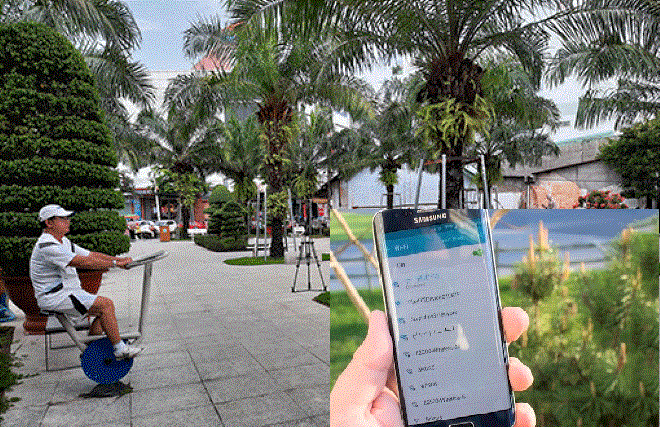 Công viên ở Bình Dương phủ wifi cho người dân xài miễn phí