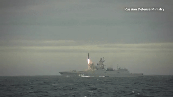 Nga phóng tên lửa siêu thanh ‘bất khả chiến bại’ Zircon trên biển Barents