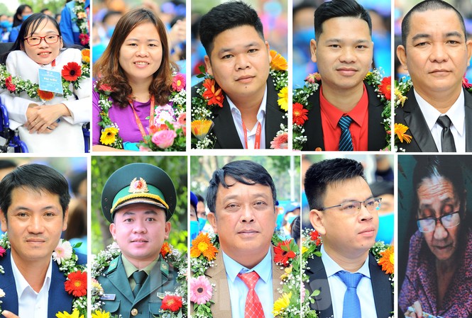 Chân dung 10 cá nhân nhận Giải thưởng Tình nguyện Quốc gia 2020 Chân dung 10 cá nhân đạt giải thưởng Tình nguyện Quốc gia 2020. Ảnh: Xuân Tùng