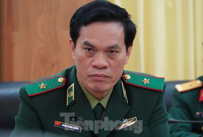 Bộ đội Biên phòng đề nghị cấp thêm khẩu trang chống dịch nCoV Thiếu tướng Hoàng Đăng Nhiễu, Phó Tư lệnh Bộ đội Biên phòng. Ảnh: Nguyễn Minh