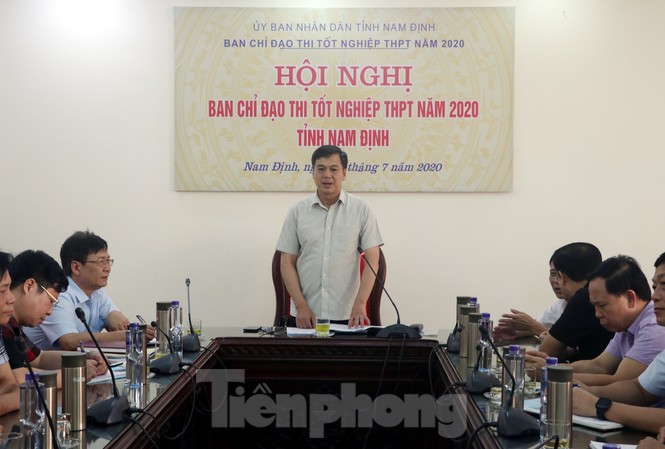 Nam Định có hơn 18 nghìn thí sinh dự thi tốt nghiệp PTTH Ban Chỉ đạo kỳ thi tốt ngiệp PTTH Nam Định triển khai các hoạt động chuẩn bị cho kỳ thi - Ảnh: Hoàng Long