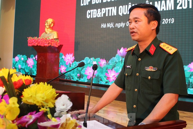 Cán bộ Đoàn trong Quân đội học dàn dựng tiểu phẩm, kịch ngắn - ảnh 1