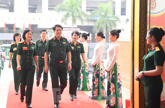 ‘Bóng hồng’ Quân đội thi tài Tuyên truyền viên giỏi - ảnh 4