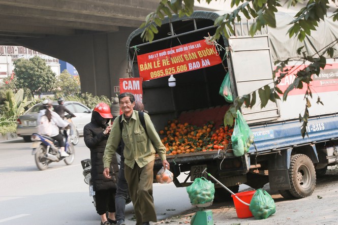 Hoa quả giá rẻ không rõ nguồn gốc bày bán ngập phố Hà Nội - ảnh 5