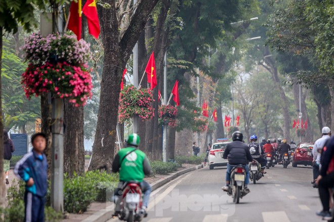 Đường phố Hà Nội trang hoàng đón Tết Canh Tý 2020 - ảnh 13