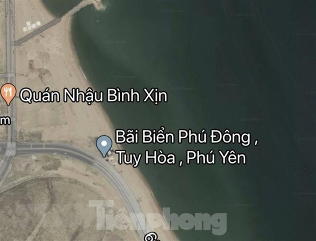 Google Maps gỡ bỏ thông tin sai về bãi biển Tuy Hoà - Phú Yên - ảnh 1