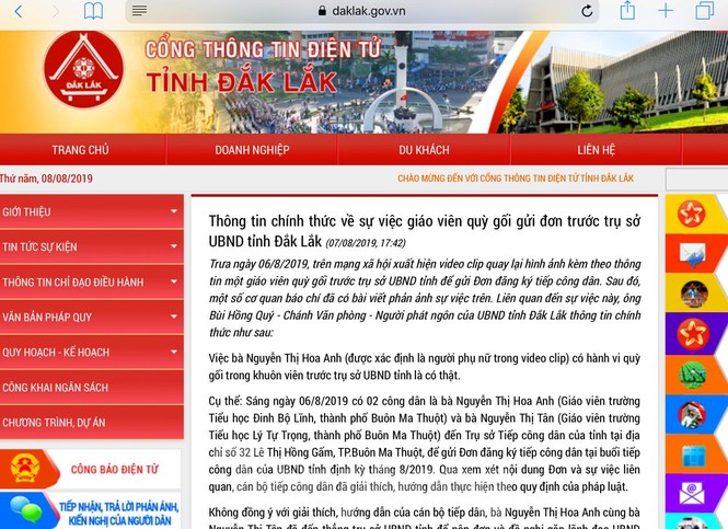 Lãnh đạo, Phòng Giáo dục TP Buôn Ma Thuột nói gì về vụ 'cô giáo tự quỳ'? - ảnh 1