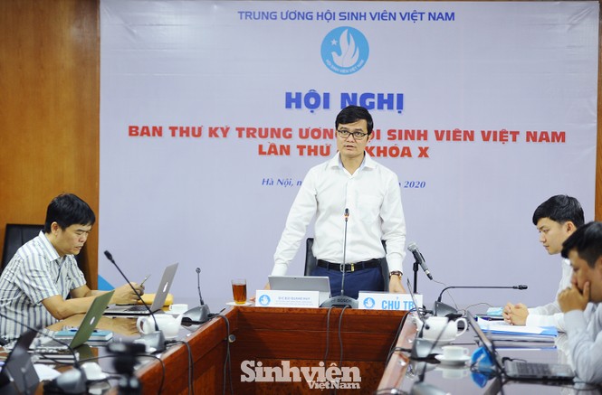 Hội nghị Ban Thư ký T.Ư Hội Sinh viên Việt Nam theo phương thức trực tuyến - ảnh 1