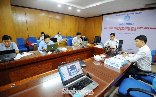 Hội nghị Ban Thư ký T.Ư Hội Sinh viên Việt Nam theo phương thức trực tuyến - ảnh 2