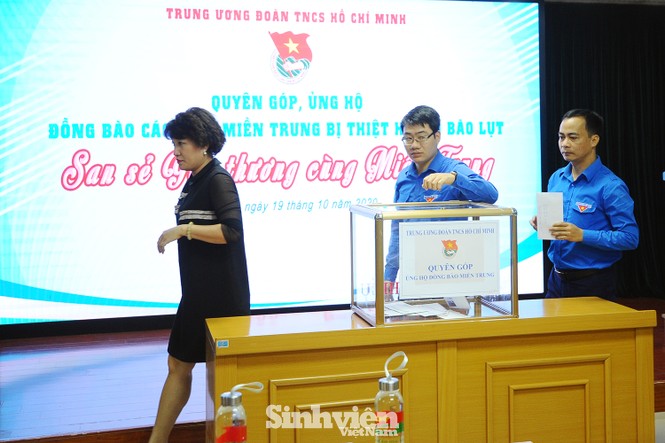T.Ư Đoàn quyên góp ủng hộ đồng bào miền Trung hơn 20 tỉ đồng - ảnh 2