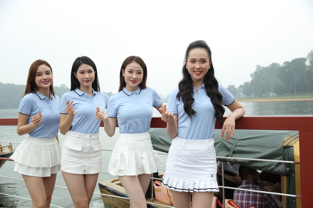 Jennifer Phạm và dàn người đẹp Hoa hậu Việt Nam khoe sắc tại Tiền Phong Golf Championship 2021 ảnh 4
