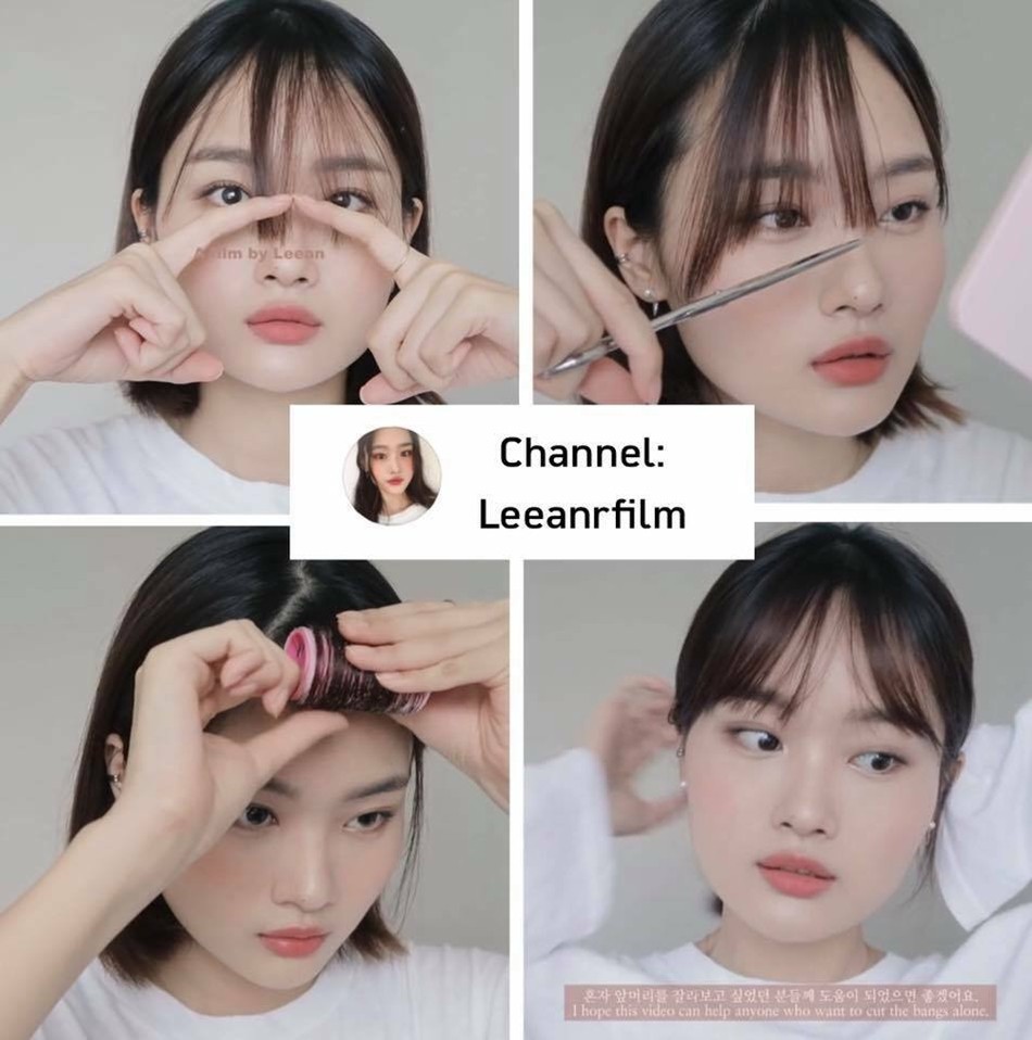 Học vlogger Hàn cách cắt tóc mái tại nhà khi mọi tiệm làm tóc đều đóng cửa ảnh 2