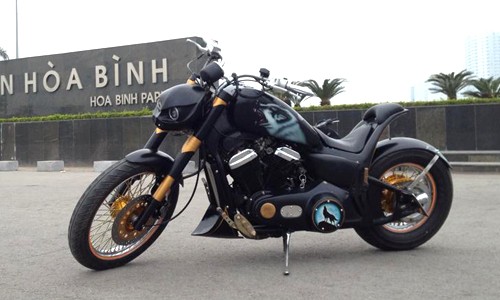 Ngắm Honda cruiser độ sói hoang lạnh lùng tại Hà Nội ảnh 3