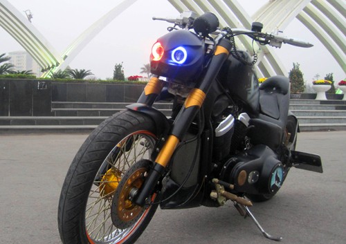Ngắm Honda cruiser độ sói hoang lạnh lùng tại Hà Nội ảnh 4