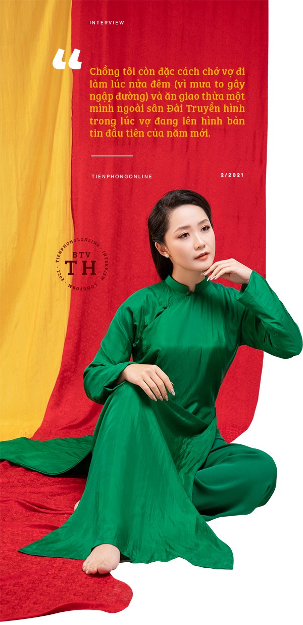 BTV Thu Hà: Chồng ăn giao thừa ở ngoài sân VTV, vợ lên hình bản tin ảnh 4
