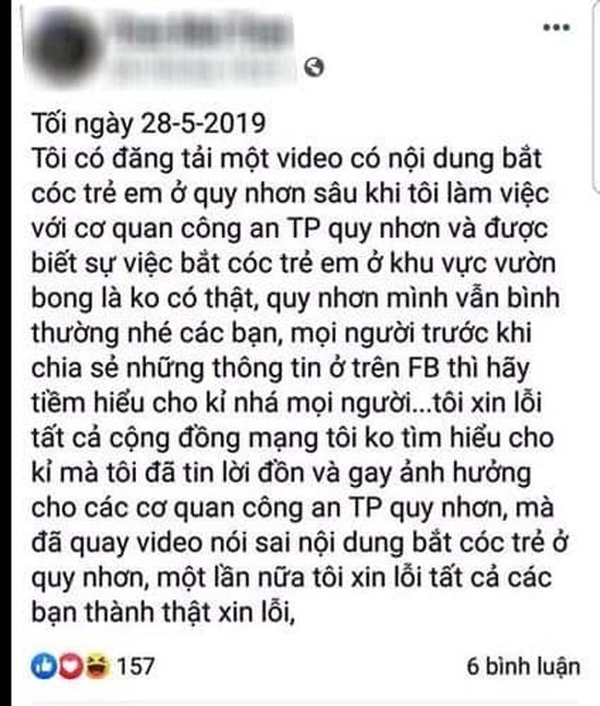 Tung tin bắt cóc trẻ em gây hoang mang ở Quy Nhơn ảnh 1