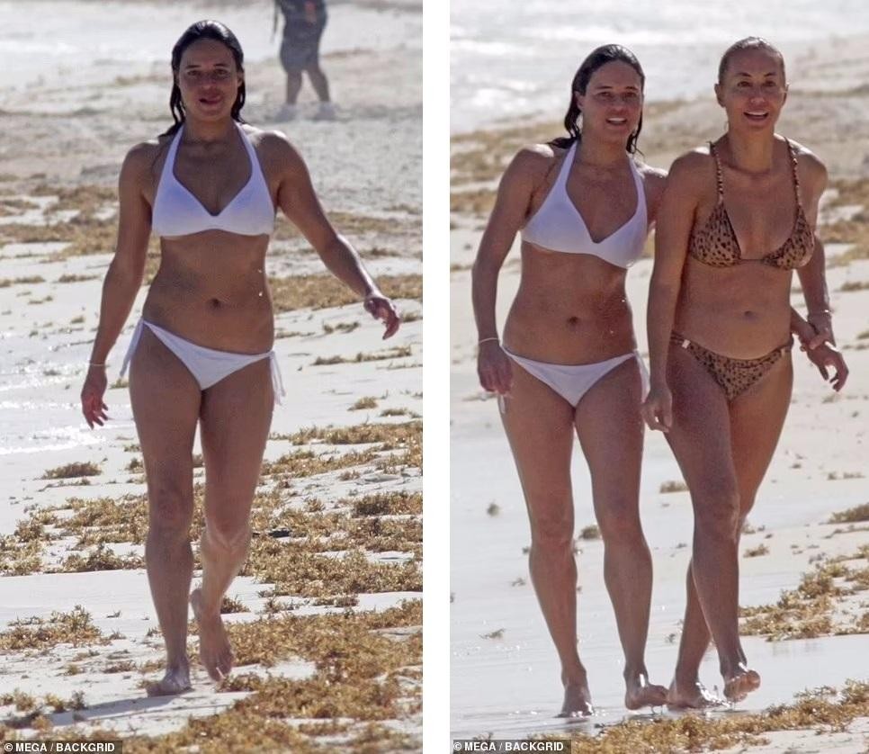 Đả nữ ‘Fast and Furious’ diện bikini sexy, thân thiết với gái lạ trên bãi biển ảnh 1