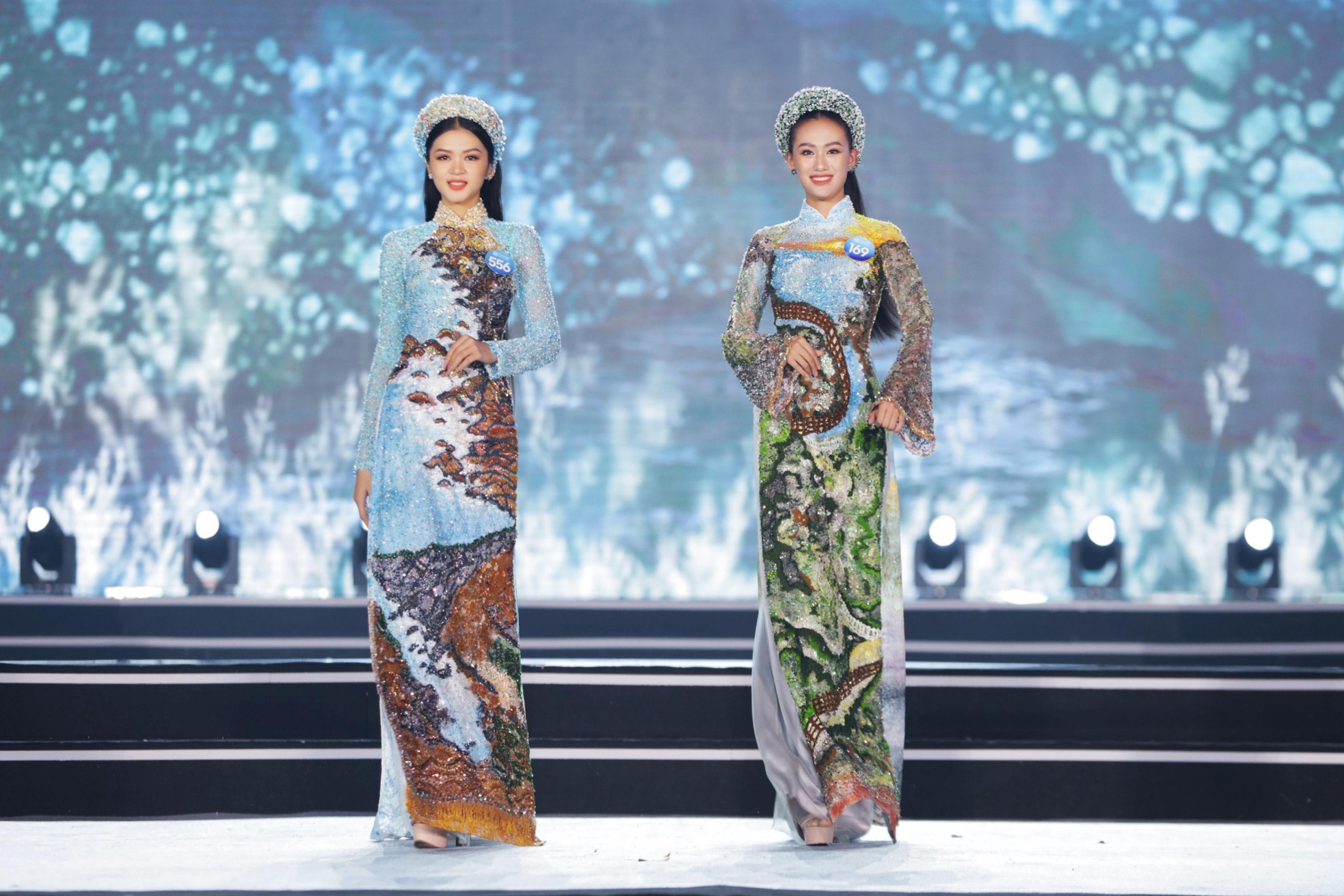 Top 37 Miss World Vietnam 2022 khoe đường cong gợi cảm với áo dài - Ảnh 5.