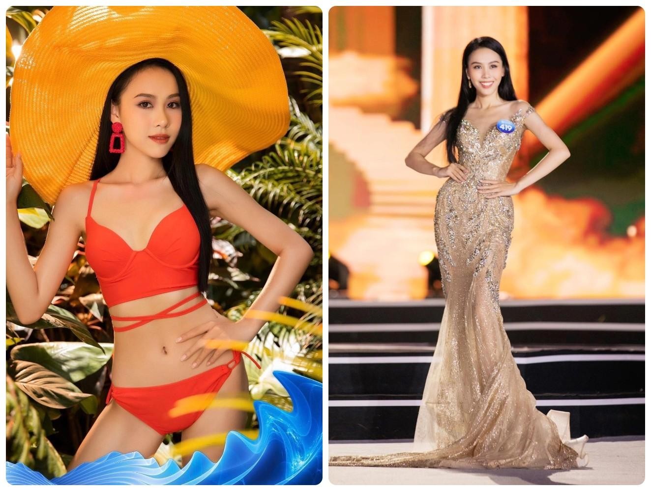 Thí sinh có chiều cao nổi trội tại Hoa hậu Việt Nam 2022 - Ảnh 1.
