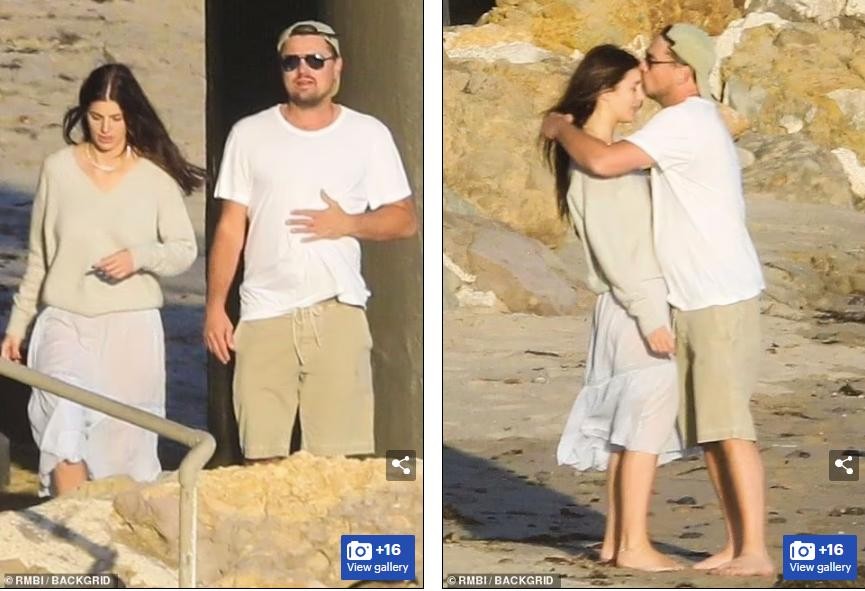 Tài tử Leonardo DiCaprio và bạn gái kém 23 tuổi âu yếm ngọt ngào ở biển ảnh 2