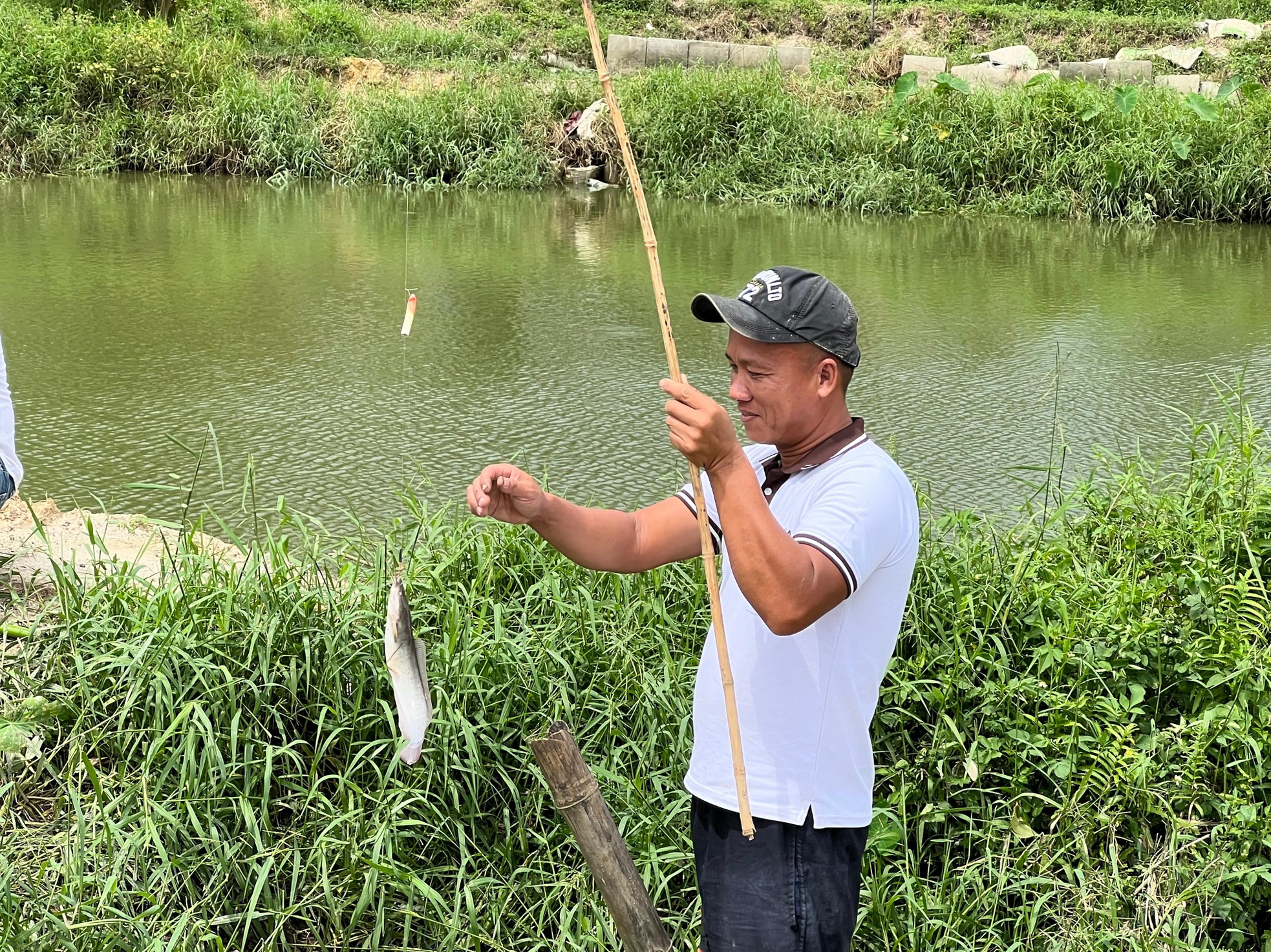 Sau mưa lớn, người dân Đà Nẵng đổ ra sông bắt cá ảnh 9