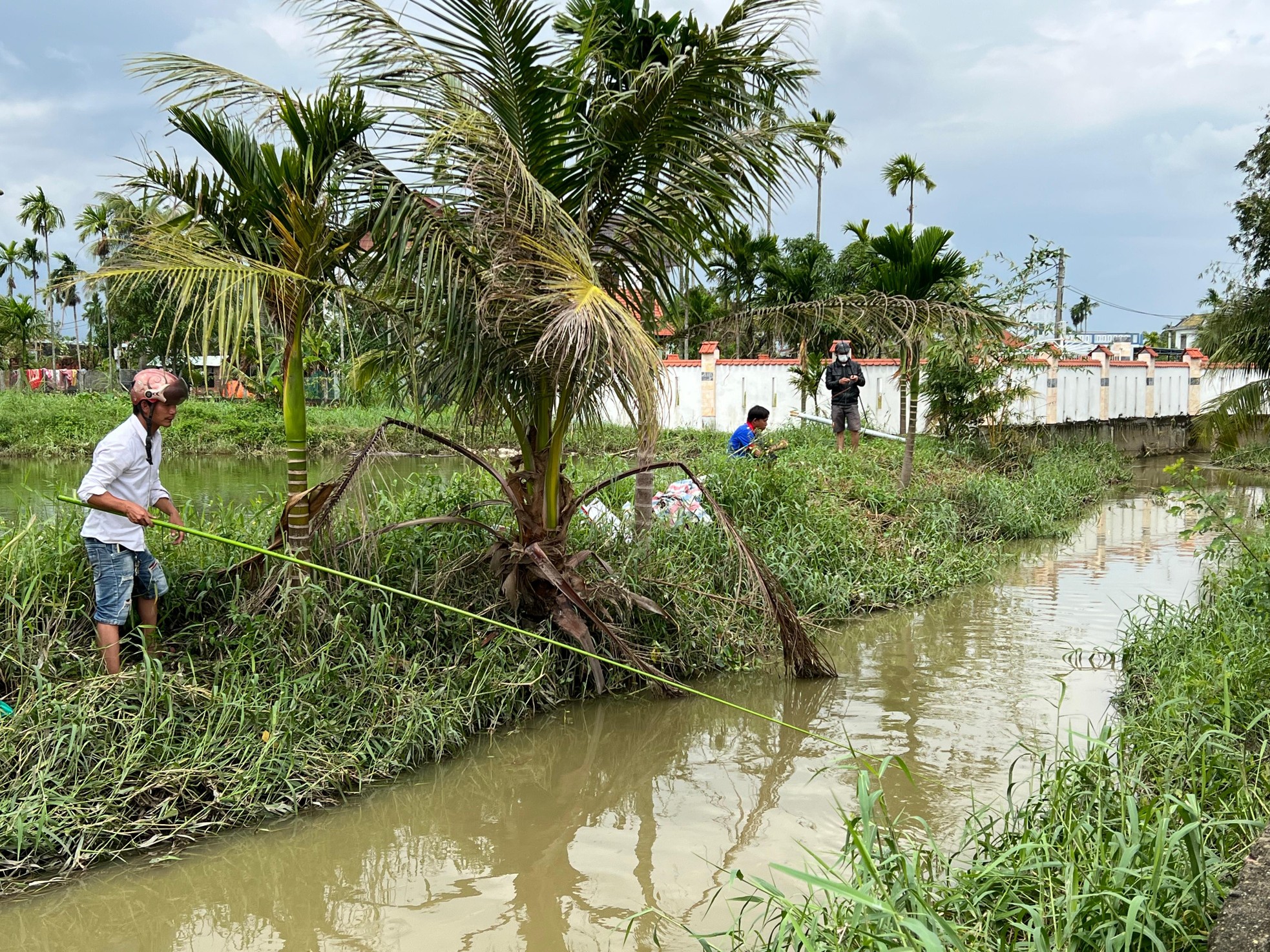 Sau mưa lớn, người dân Đà Nẵng đổ ra sông bắt cá ảnh 5