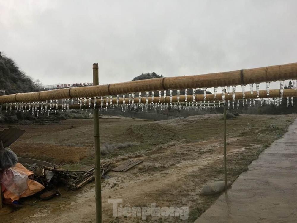 Hình ảnh băng giá xuất hiện trên diện rộng tại Mèo Vạc ảnh 15